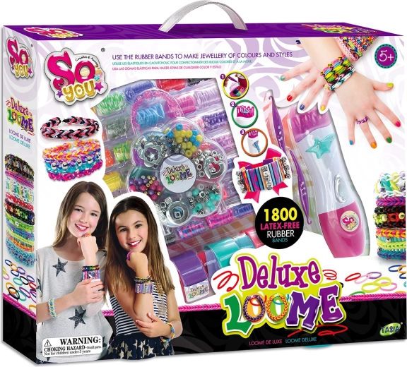 Tasia intrecciatore per realizzare braccialetti con elastici senza lattice – 1800 pz