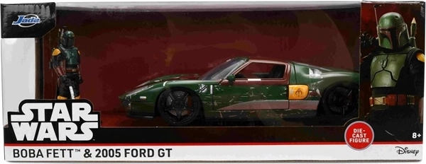 Jada Star Wars Ford GT 2005 in scala 1:24 con statuetta di Boba Fett
