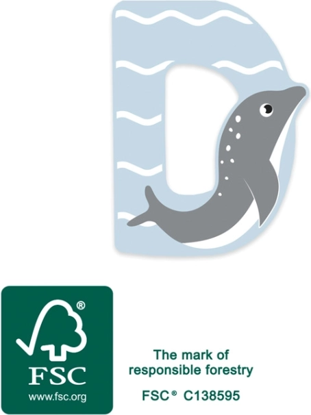 Lettera in legno D small foot