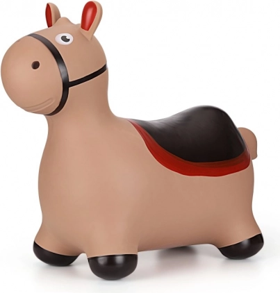 Cavallino gonfiabile saltellante per bambini – marrone