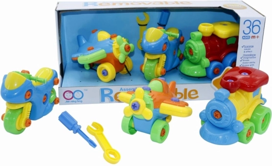 Set di veicoli avvitabili per bambini