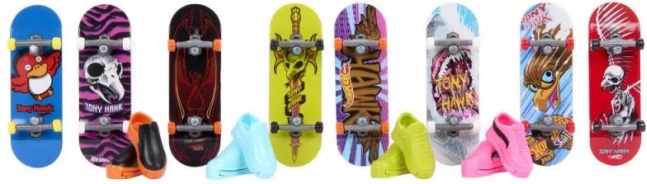 Hot Wheels Fingerboard e Scarpe 8 pz