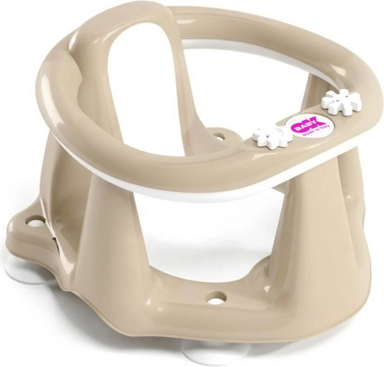 OK Baby seggiolino antiscivolo da vasca Flipper Evolution, beige