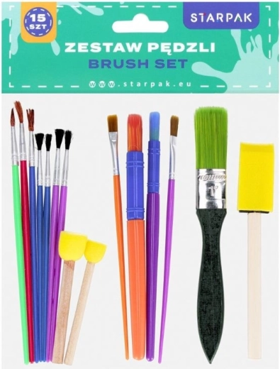 Set di pennelli e applicatori in spugna 15 pz