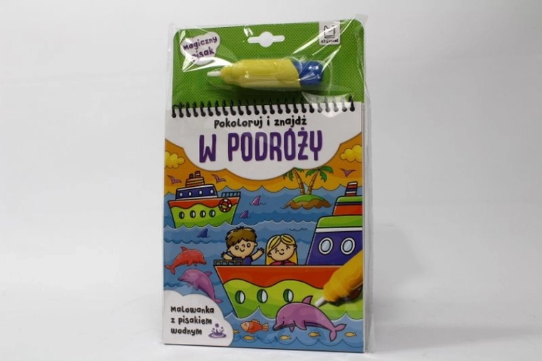 Album da colorare con pennarello ad acqua da viaggio