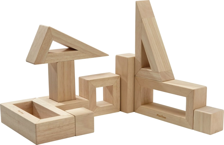 PlanToys blocchi in legno cavi