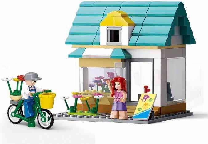 Sluban Town fioreria – set di costruzioni con personaggi (149 pezzi)
