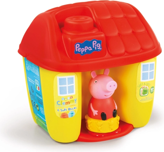 Clemmy baby Peppa Pig secchiello con mattoncini morbidi