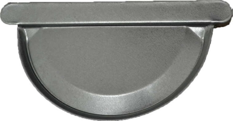 Tappo terminale per grondaia 330 mm zincato