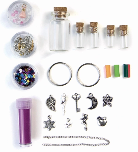 Kit creativo per realizzare gioielli con mini bottigliette
