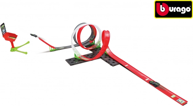 Pista da corsa Bburago GoGears Extreme SuperSonic Launch 3in1 con macchinina