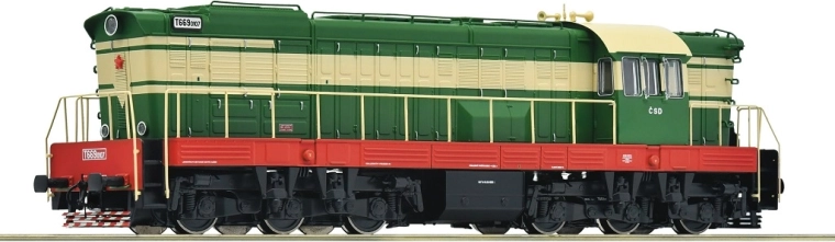 Locomotiva diesel Roco T 669.0107 ČSD Čmelák