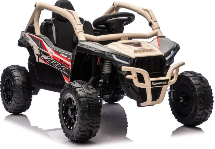 Auto elettrica per bambini KAWASAKI JS330 24V, nero‑beige