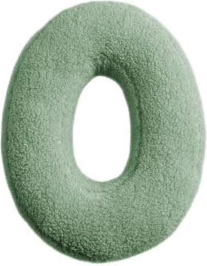 Lettera di peluche Mealini O verde - 1 pezzo