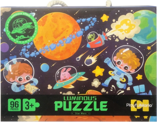 Puzzle 96 pezzi che brillano al buio