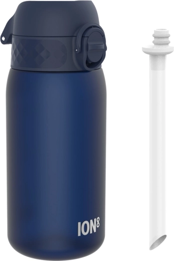 ION8 borraccia per bambini con cannuccia BPA Free 350 ml, navy - 1 pezzo