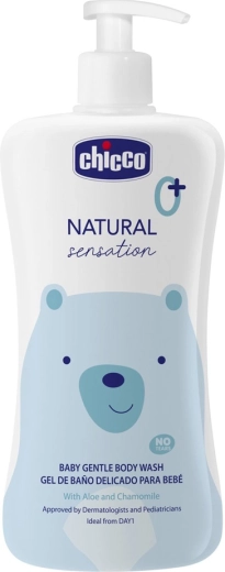 Chicco gel doccia con aloe vera e camomilla Natural Sensation 500 ml (dalla nascita)