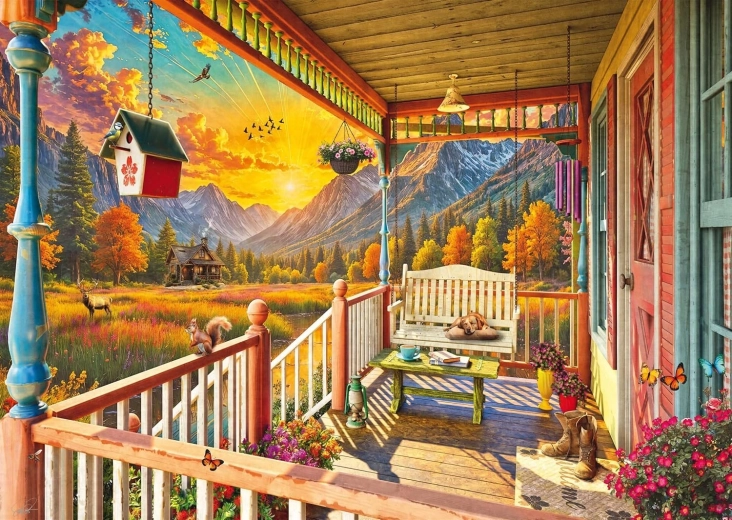 Puzzle Veranda di montagna 1000 pezzi SCHMIDT