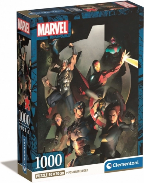 Puzzle 1000 pezzi Compatto Marvel The Avengers