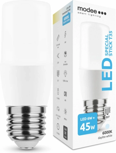 Modee Smart Lighting Lampadina LED T35 E27 6 W bianco freddo