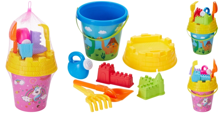 Set da 7 pezzi di giocattoli da spiaggia