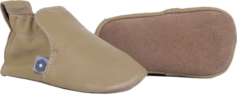 Lodger Stepper scarpine in pelle sand per bambini 6–12 mesi