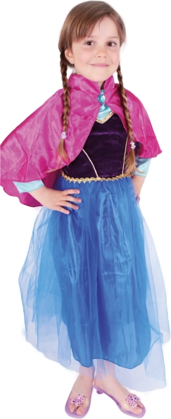 Costume bambina Principessa del Regno Invernale Anny Deluxe – E-pack