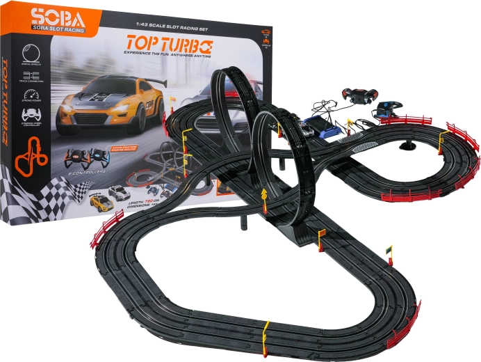 Pista elettrica da corsa TOP TURBO XXL 790 cm