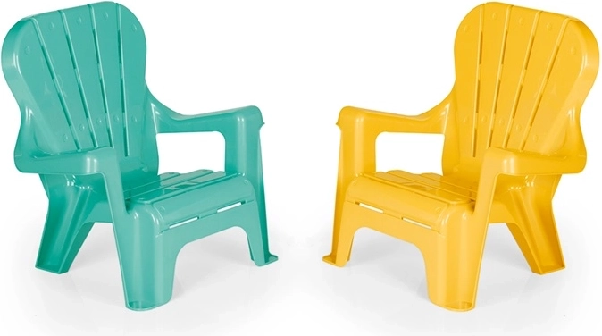 Sedia per bambini in plastica Dolu con braccioli (mix di colori)