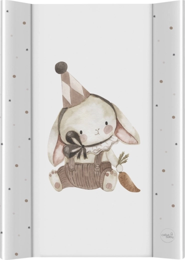 Ceba Baby fasciatoio ultra leggero con tavola rigida 50 × 70 cm Clown Bunny