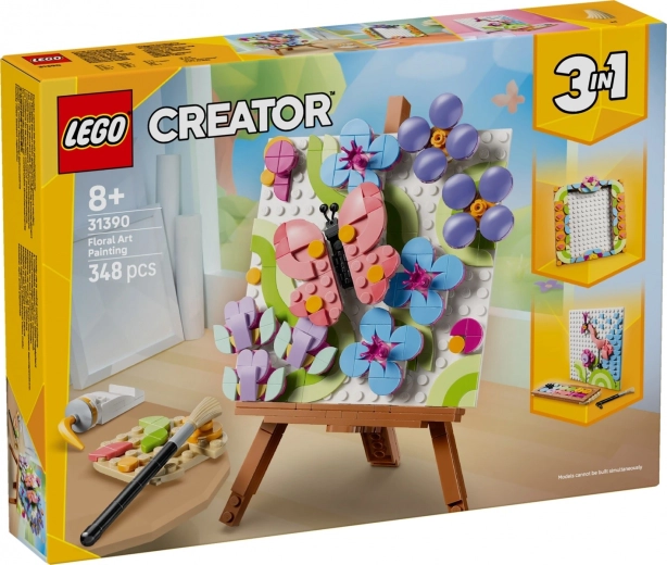 LEGO Creator quadro decorativo con fiori 3 in 1
