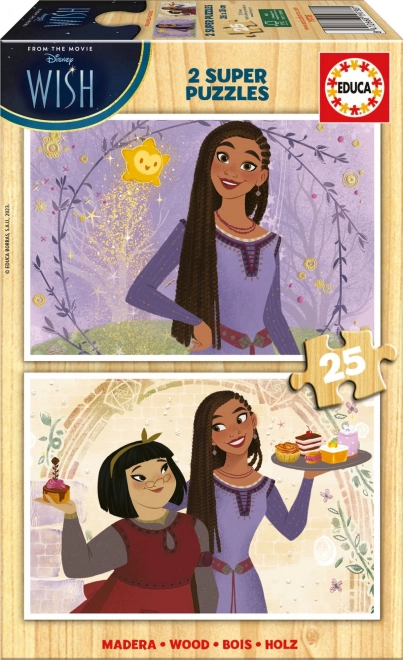 Educa puzzle in legno Desideri 2×25 pezzi