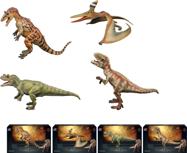 Mondo dei Dinosauri – set di figurine di dinosauri (4 tipi)
