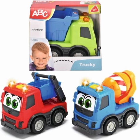 Camioncino per bambini ABC VOLVO 13 cm con luci e suoni (3 varianti)