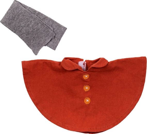 Rubens Barn EcoBuds abbigliamento autunnale per bambole – poncho e sciarpa
