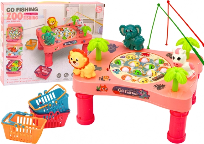 Gioco da tavolo pesca dei pesciolini – tavolino rosa per bambini