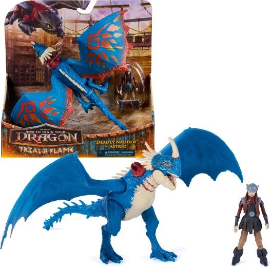 Set di figurine Spin Master Dragon Trainer – drago Deadly Nadder e Astrid