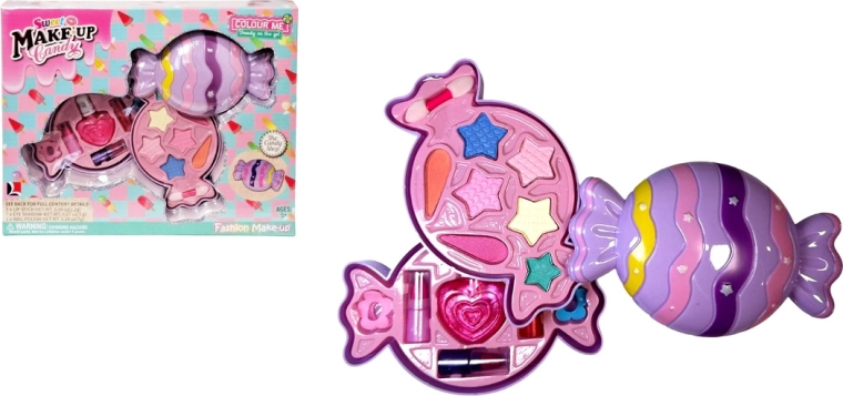 Set cosmetico per bambola in palette a forma di caramella - 1 pezzo