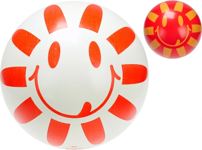 Palla di gomma per bambini con motivo floreale 23 cm