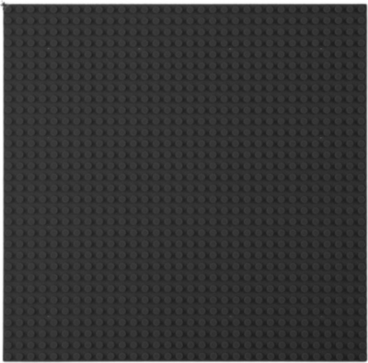 Base nera per costruzioni compatibile con set di costruzioni 40 × 40 cm