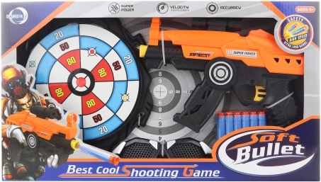 Pistola in schiuma per bambini con bersaglio