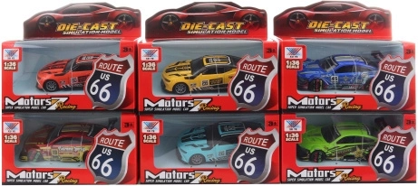 Macchinina sportiva in metallo a retrocarica