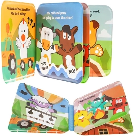 Libro da bagno per i più piccoli con animaletti della fattoria