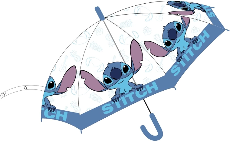 Ombrello trasparente Disney Stitch - 1 pezzo