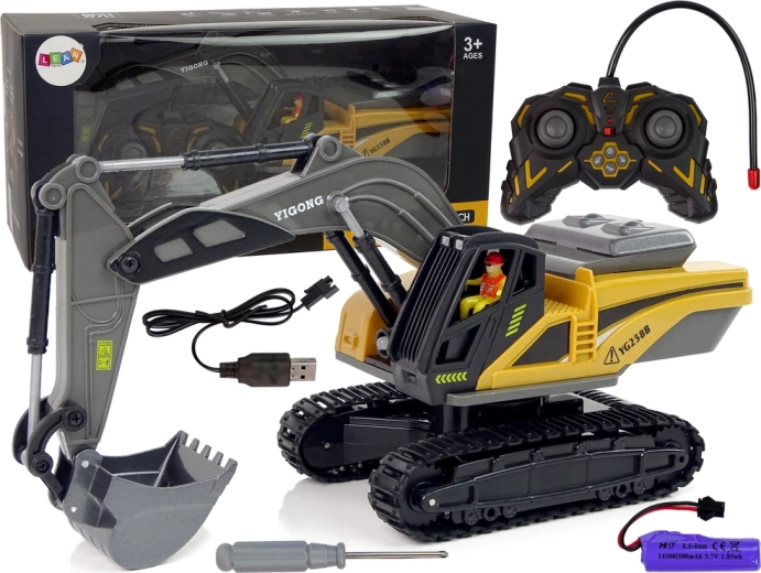 Escavatore cingolato telecomandato Caterpillar 2.4G Giallo