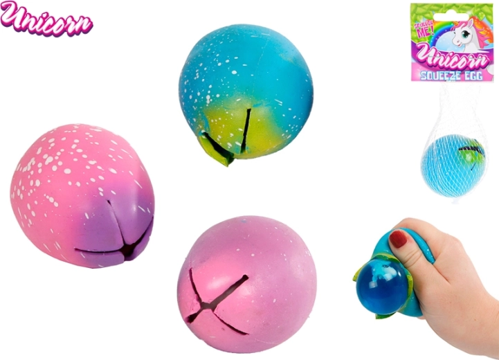 Uovo antistress Unicorn comprimibile con unicorno