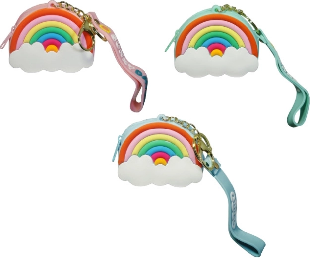 Portamonete arcobaleno in silicone per bambini
