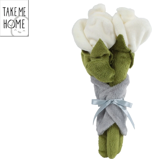 Mazzo di rose bianche in peluche Take Me Home 22 cm - 1 pezzo