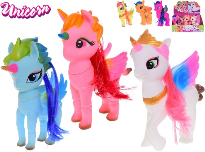 Figura unicorno in piedi 20 cm