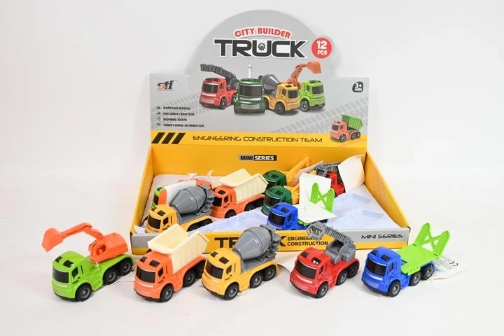 Camioncini in espositori da banco (12 pz)